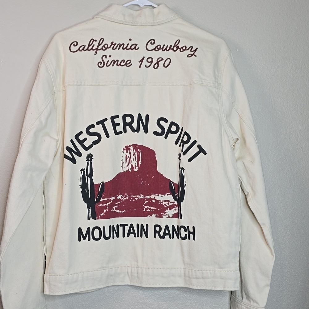 Pacsun Bone California Cowboy Gas Denim Mens Jackey Size M nWOT.